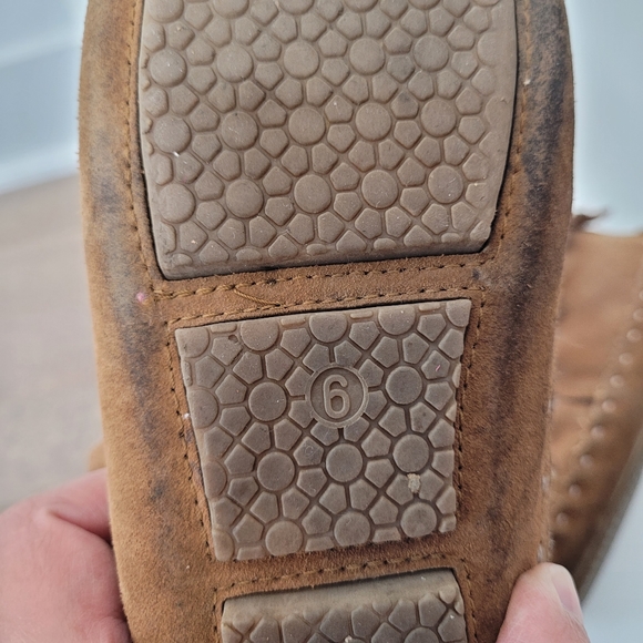 Softmoc brown mocassins with fringe in size 6 - Picture 8 of 13
